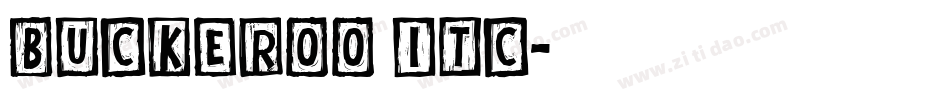 Buckeroo ITC字体转换